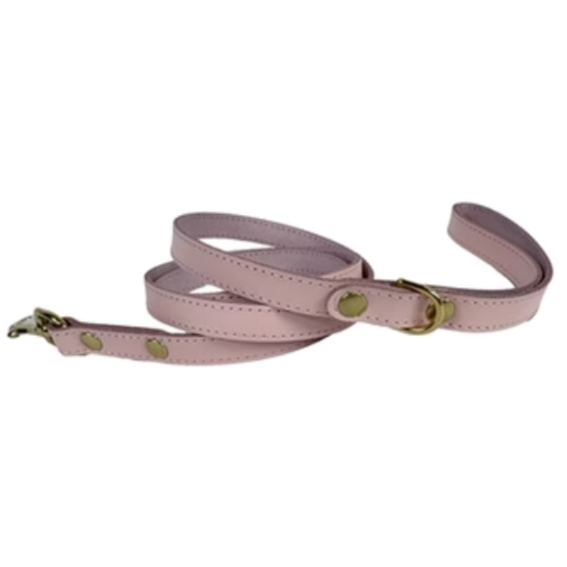 Sazzz dog leash Passion Classic leather light pink